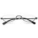 Vevesmundo metal reading glasses Halfbrille women men semi -frame half -moon design reading aid visual aid glasses with presumption 1 piece of gray reading glasses 3.5 dioptries