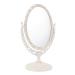 Beaupretty Vintage Desktop Makeup Mirror Oval Vanity Mirror with Stand Vintage Swivel Double Sided Cosmetic Mirror  Oval