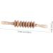 Lurrose Wooden Massage Roller - 2-Piece Wood Muscle Massager for Back & Body Fitness | International Shipping - Buy Online on GoSupps.com