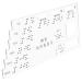 minkissy Acrylic Braille Card Braille Slate Bank Message Notification Braille Card Blinder Attention Card Accessory