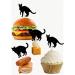 Halloween Black Cat Cupcakes Toppers Party Food Decorations Sticks Picks (24 Pack) - Buy Online on GoSupps.com