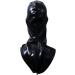 Unisex Black Latex Hood Rubber Mask with Open Mouth & Nose Zippered Design for Comfort - Buy Online on GoSupps.com