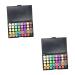 FOMIYES 2pcs 40 Girls Eyeshadow Eye Combination Matte Pearly Ladies Lustre Multicolor Colors Shadow for