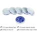 Fitlyiee 5-Layer Porcelain Mixing Trays Set | Round Watercolor Palettes & Sauce Dishes - Buy Online on GoSupps.com