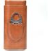 kzxbty Cigar Case Three-Finger Portable Cigar Humidor PU Leather Case Box Brown - Buy Online on GoSupps.com