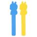 dykaae 2PCS Tongue Depressor 12.5cm/4.92inch Mixed Colors Plastic Portable Tongue Muscle Trainer Tongue Compressor Sticks For Kids