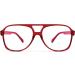 Feizedy Retro 70s 80s Blue Light Filter Glasses for Women & Men - B2888 Red Frame 60mm | Blue Light Blocking PC Gaming Glasses - Buy Online on GoSupps.com