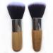 RN BEAUTY 2 Pieces Makeup Brushes Blush Brush Foundation Brush With Bamboo Handle Contour Bronzer Face Blender Brush for Liquid Cream Powder Mineral Buffing Blending Kabuki Brush Soft Synthetic Fibers Bristles (Flat & Round Top)