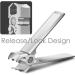 HAPPITON Upgrade Wide Jaw Opening Nail Clippers for Men Thick Nails Built-in Spring Large Wide Opening Fingernail and Toenail Clipper with Nano-Glass Nail File - Buy Online on GoSupps.com