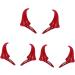 Beavorty 9 Pairs Halloween Decorative Red Horn Barrettes Cute Halloween Hair Pins demon horns Ox Horn Halloween Hairpins styling hair clips Devil Horn Hair Clips cosplay child Horn hairpin - Buy Online on GoSupps.com