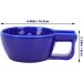 Beaupretty Key Bowl: Shaving Soap Cup & Cleaning Tool - Refillable Black Ceramic & Blue Container for Men - Buy Online on GoSupps.com