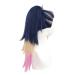 Akali Cosplay Wig - Multi-Color Blue Gradient Long Straight Ponytail for Halloween & Anime Costumes - Buy Online on GoSupps.com