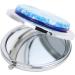 GlassOfVenice Murano Glass Millefiori Folding Compact Mirror - Aqua Silver - Buy Online on GoSupps.com