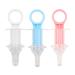 JNAWA 3Pcs Baby Oral Feeding Syringe Silicone Feeder with Liquid Inlet at Both Sides Choke-Proof Nipple Feeder Infant Syringe Feeder