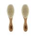 FRCOLOR 2pcs Men Standing Clean Brush Wool Brush Men Beard Brush Mustache Wooden The Face Man Master