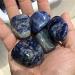 Bulk Crystals Natural Quartz Crystal Blue Sodalite Tumbled Stones for Home Decoration 5pcs 20-25mm Full of Texture - Buy Online on GoSupps.com