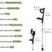 Foldable Forearm Crutches for Height 140-190cm Ergonomic Crutches for Adults Non-Slip Rubber Feet 10 Stops Height Adjustable Multifunction Crutches (2 pcs) Journey - Buy Online on GoSupps.com