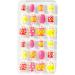 10 Set of 1 Set Fake Nails Medium Length Files Square Style Matte Press on Stick Wraps Art Decals Artificial Manicure Kit - Buy Online on GoSupps.com