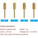 Tungsten Steel Nail Drill Bits 3/32 Inch Electric Nail Files Head for Cuticle Manicure Pedicure Professional Salon Home Tool F - Buy Online on GoSupps.com