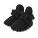 LACOFIA Baby Boys Girls Anti-Slip Soft Sole Slipper Booties Infant Winter Crib Shoes 6-12 Months C Black