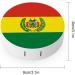Bolivia Flag Contact Lens Case - Portable Travel Box with Mirror for Convenient Lens Storage - Buy Online on GoSupps.com