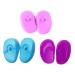 3 pairs / 6PCs Reusable silicone ear covers hairdresser color coloring ear protection waterproof hearing protection for the salon home use shower bath (color randomly)