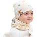 VUCDXOP Baby Cotton Hat Scarf Set - Beanie Hat + Tube Scarf for Boys and Girls | Color#5, Size M | Autumn Winter Soft Cotton | Ages 7 Months-2 Years - Buy Online on GoSupps.com