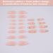 24-PCS French Tip Almond Press on Nails Medium Fake Nails Flower Pattern Design Coffin Press on Fake Nails Glossy False Nails Full Cover Acrylic Nails for Women & Girls - Buy Online on GoSupps.com