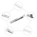 JZK 50 Silver Metal Duckbill Hair Clips - 6cm Crocodile Clips for Home Salon & DIY - Perfect for Girls & Women - Buy Online on GoSupps.com