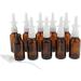 DYNWAVE 10 Empty Reusable Glass Nasal Spray Cans Containers 30ml Reusable Brown 3.2 x 12.4 cm - Buy Online on GoSupps.com