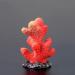 Movoja 2 PIECES - Aquarium Decoration Corals - for fresh and salt water - Decoration Coral Aquaristics - 5 Red Coral 5 Red