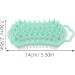 Buy Healvian Double-Sided Silicone Shampoo Brush - Scalp Massager & Scrubber for All Hair Types | Green - Buy Online on GoSupps.com