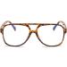 JOVAKIT Aviator Blue Light Glasses for Men & Women | Retro 70s Style Anti Eyestrain Computer Glasses | Brown Tortoise 58mm - Buy Online on GoSupps.com