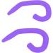 Ear Hooks 5 Pairs Soft Silicone Face Cover Hooks for Kids (Purple) - Buy Online on GoSupps.com