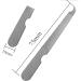10 Pack Nail File Set Stainless Steel Double Side Nail File Silver Stainless Steel Double-Sided Nail File Trim Manicure Tool for Hand and Foot Care in Nail Salon Silver - Buy Online on GoSupps.com