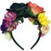 Mexican Rose Flower Crown Headband Halloween Party Flower Hairbands Costume Headpiece Headgear for Halloween Cosplay Carnival Party - Buy Online on GoSupps.com