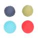 Agatige 4pcs Baby Sensory Balls Different Color Shape Palm Massage Squeeze Ball for Baby