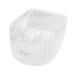 Harilla Compact Nail Soaking Bowl Shell Shape Comfortable Soak Off Polish Remover for Nail Cleaning Manicure Tool Girls Clear