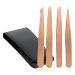 Wresetly 4-Piece Eyebrow Tweezers Set - Pointed & Angled Tweezers with Leather Case - Gold | Perfect for Precision Grooming | International Shipping Available - Buy Online on GoSupps.com