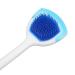 Silicone Tongue Brush Long Handle 10 Pcs for Adults - Blue | Effective Tongue Cleaner - Buy Online on GoSupps.com