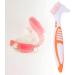 Libcflcc Ergonomic Double-Sided Prosthesis Toothbrush for False Teeth | Multi-Layered Bristles & Plastic Handle | Home Oral Care - Green - Buy Online on GoSupps.com