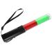 TOPPERFUN Traffic Wand LED Traffic Control Night Wands Red and Green Safety Light Wands Air Marshaling Signal Wand LED Glow Sticks for Airport Parking Car Directing C