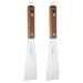 HARFINGTON 2pcs Painting Knives 45mm Width Shovel Mixing Palette Scraper with Wood Handle for Oil Paint Craft Spreading(1#)