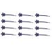Beaupretty 6 Pairs Hair Accessories Hairpin Headgear Side Clip Bride Metal