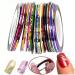Goliton 32 Mixed Colors Rolls Striping Tape Line for Nail Art Decoration Sticker DIY Tips