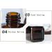 VASANA 3PCS Refillable Thicken Square Amber Glass Essential Oil Dropper Bottles with Glass Eye Dropper Cosmetic Sample Aromatherapy Elite Fluid Jars Travel Containers 10ml/0.34oz - Buy Online on GoSupps.com