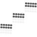 Lurrose glasses accessories 60 pairs of glasses nose pads made of silicone sunglasses silicone gel glasses pads nose eye glass nose no glasses nose pads glasses pad silicone glasses nasal pads black whitex3st 1.6x0.7x0.1cMx3pcs