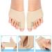Valgus Correction Rail & Hallux Valgus Toe Separator Set - Bunion Corrector Socks & Big Toe Strap - Premium 2 Pair Beige - Buy Online on GoSupps.com