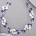 BERYUAN Flower Leaf Crystal Wedding Hair Vine for Bride Bridesmaid Pearls Crystal Hair Accessories for Women and Girls Blue
