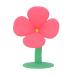 Baby Teething Toy Silicone Flower Shape Washable Baby Chew Toy Teething Pacifier for Baby 0-6 Months (Peony Red)
